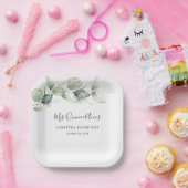 Eukalyptus Greenery Quinceanera 15. Geburtstag Pappteller (Party)