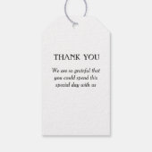 Eukalyptus Greenery Rahmen Grün Blau Weiß Geschenkanhänger (Rückseite)