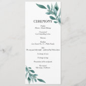 Eukalyptus Greenery Rahmen Grün Blau Weiß Programm (Vorderseite)