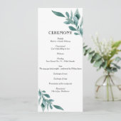 Eukalyptus Greenery Rahmen Grün Blau Weiß Programm (Stehend Vorderseite)