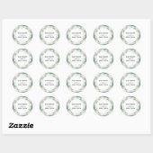 Eukalyptus Greenery Round Sticker (Blatt)