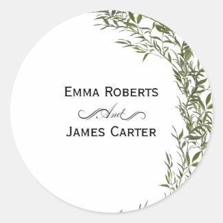 Eukalyptus Greenery Round Sticker