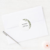Eukalyptus Greenery Round Sticker (Umschlag)