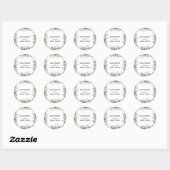 Eukalyptus Greenery Round Sticker (Blatt)