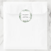 Eukalyptus Greenery Round Sticker (Tasche)