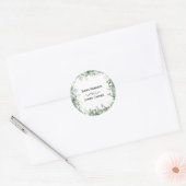 Eukalyptus Greenery Round Sticker (Umschlag)