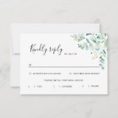 Eukalyptus Greenery Rsvp Card (Vorderseite)