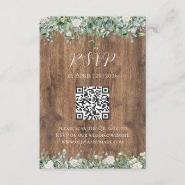 Eukalyptus Greenery RSVP Card | rustikal Begleitkarte