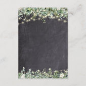 Eukalyptus Greenery RSVP Card | rustikal Begleitkarte (Rückseite)