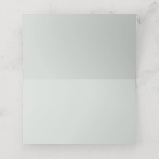 Eukalyptus Greenery Rustic Geometric Wedding Platzkarte (Innenseite Aufgefaltet)