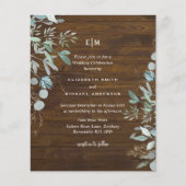 Eukalyptus Greenery Rustic Wedding (Vorderseite)