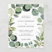 Eukalyptus Greenery Rustic Wedding (Vorderseite)