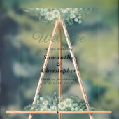 Eukalyptus Greenery Sage Green Wedding Willkommen Acrylschild (Neutral)