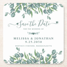 Eukalyptus Greenery Sage Wedding rettet das Datum