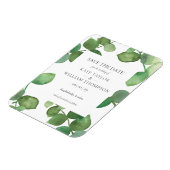 Eukalyptus Greenery Save the Date Magnet (Linke Seite)