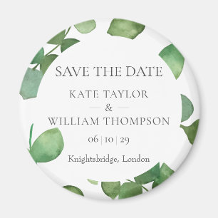 Eukalyptus Greenery Save the Date Magnet