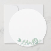 Eukalyptus Greenery Script Botanisches Brautparty Einladung (Rückseite)