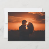 Eukalyptus Greenery Script-Foto Save the Date (Rückseite)