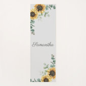 Eukalyptus Greenery Script Personalisiert Yogamatte (Vorderseite)