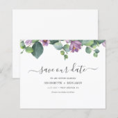 Eukalyptus Greenery Script Save the Date (Vorne/Hinten)