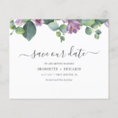Eukalyptus Greenery Script Save the Date (Vorderseite)