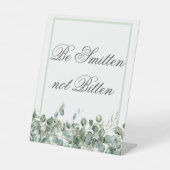 Eukalyptus Greenery- Seien Sie geschlagen, nicht g Sockelschild (Vorderseite)