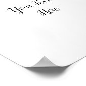 Eukalyptus Greenery Sign Poster (Ecke)