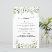 Eukalyptus Greenery Simple Wedding (Stehend Vorderseite)