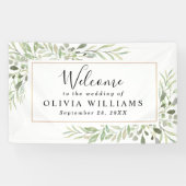 Eukalyptus Greenery Simple Wedding Banner (Horizontal)