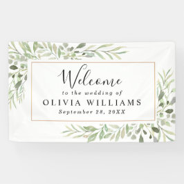 Eukalyptus Greenery Simple Wedding Banner