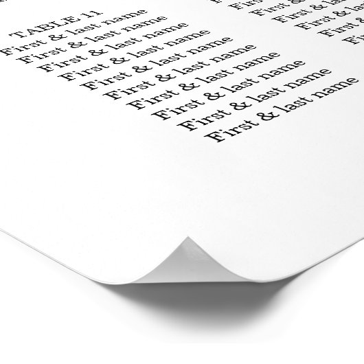 Eukalyptus Greenery Simple Wedding Poster (Ecke)