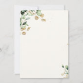 Eukalyptus Greenery Sonnenblumen Einladung Hochzei (Rückseite)