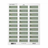 Eukalyptus Greenery Succulent Elegant Wedding Labe (Vorne)