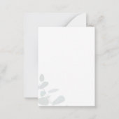 Eukalyptus Greenery Succulent Gold Frame Vielen Da Mitteilungskarte (Rückseite)