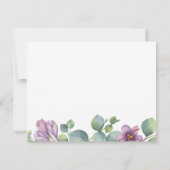 Eukalyptus Greenery Succulent Script Brautparty Einladung (Rückseite)