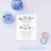Eukalyptus Greenery Succulent Wedding Flyer (Einzeln)