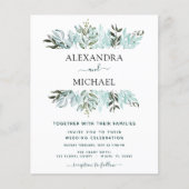 Eukalyptus Greenery Succulent Wedding Flyer (Vorne)