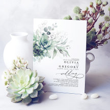 Eukalyptus Greenery Succulents und Silver Wedding
