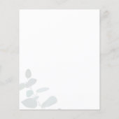 Eukalyptus Greenery Sukkulentes Brautparty (Rückseite)