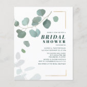 Eukalyptus Greenery Sukkulentes Brautparty (Vorderseite)