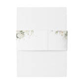 Eukalyptus Greenery und Gold Einladungsbanderole (Rückseitenbeispiel)