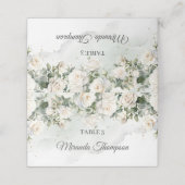 Eukalyptus Greenery und Gold Platzkarte (Außenseite Aufgefaltet)