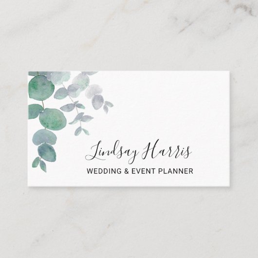 Eukalyptus Greenery Visitenkarte (Vorderseite)
