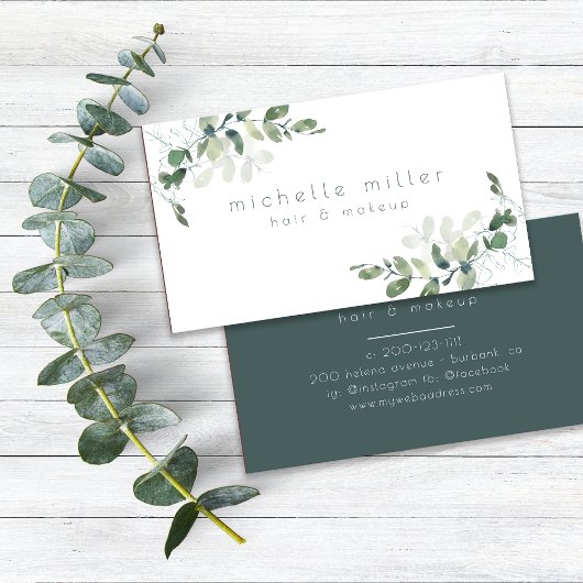 Eukalyptus Greenery Visitenkarte