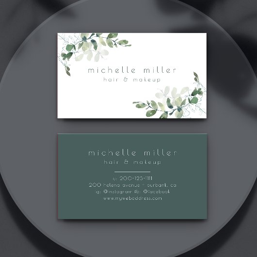 Eukalyptus Greenery Visitenkarte