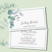 Eukalyptus Greenery Visitenkarte