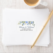 Eukalyptus Greenery Wasserfarbe Elegante Adresse Adressaufkleber (Insitu)