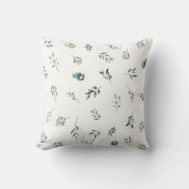 Eukalyptus Greenery Watercolor Botanical Kissen