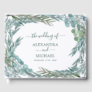Eukalyptus Greenery Watercolor Botanische Hochzeit Gästebuch
