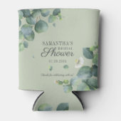 Eukalyptus Greenery Watercolor Brautparty Dosenkühler (Vorderseite)